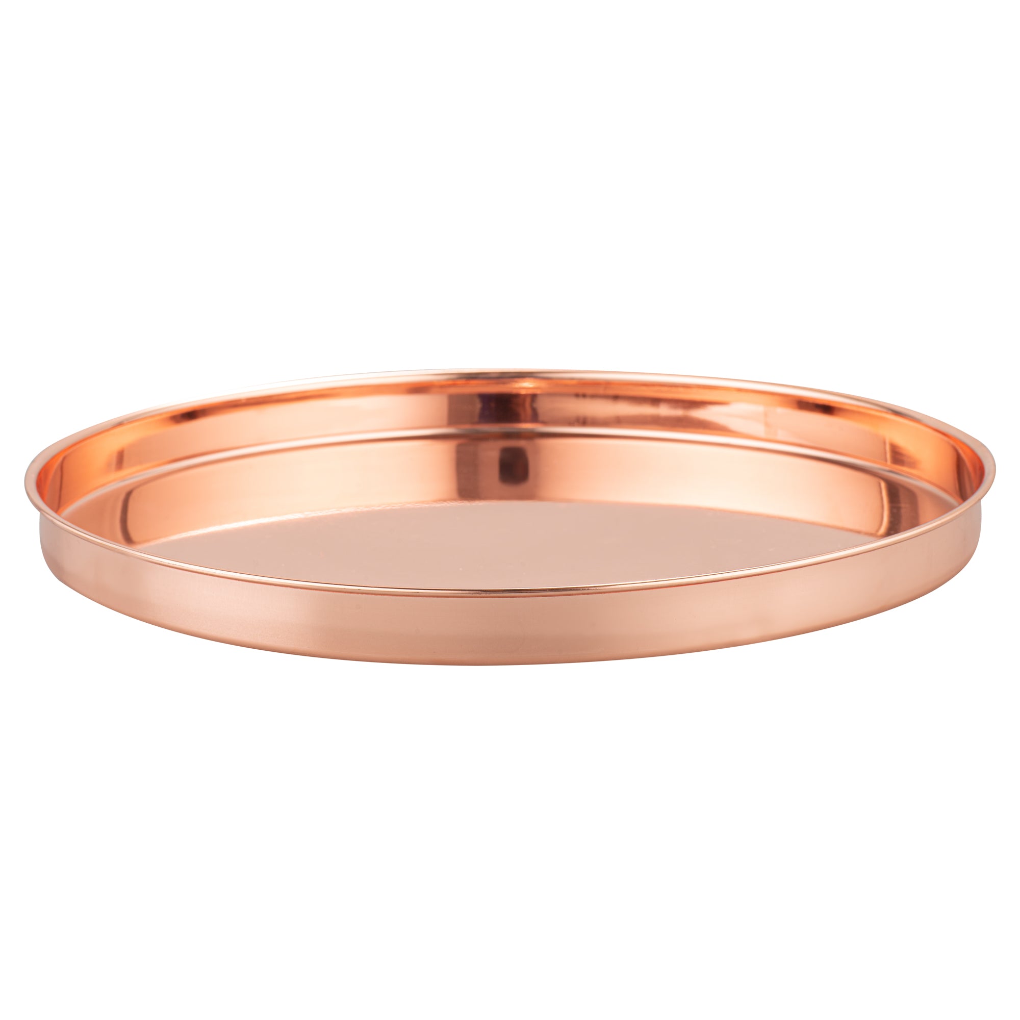 Bar Lux Copper Plated Stainless Steel Serving Tray - 12.5