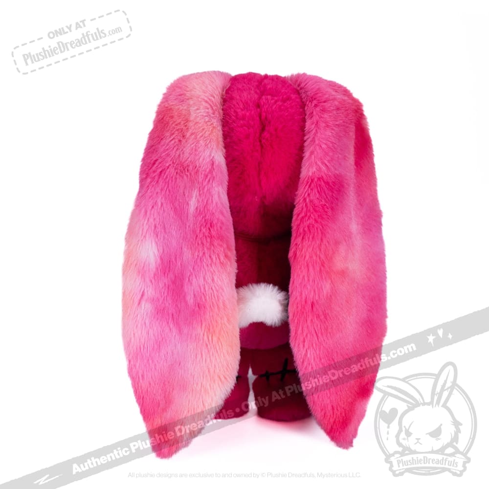Plushie Dreadfuls Anxiety Rabbit Stuffed Animal - Hot Pink Limited Edition Soft Plush Toy for Stress Relief & Comfort | Perfect for Anxiety Support, Gifts, and Home Decor