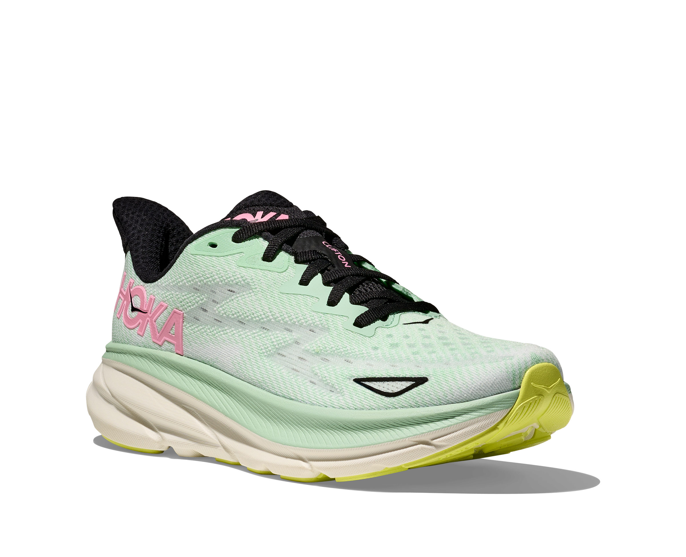 HOKA Women's Clifton 9 Running Shoes - Mint Fluorite/Snow Melt - Lightweight Cushioned Sneakers for Road Running, Jogging & Gym Workouts