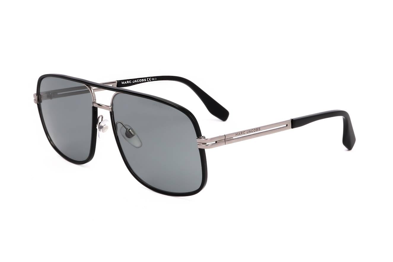 Marc Jacobs Men's Marc 470/S Square Sunglasses - UV Protection Polarized Lenses for Driving, Outdoor & Fashion Use