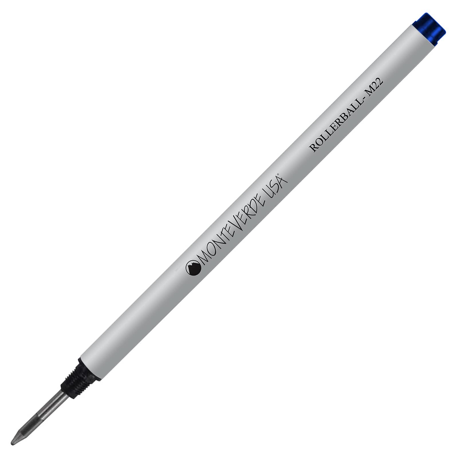 Monteverde M22 Rollerball Ink Refill - Compatible with Montblanc Style Pens - Blue Fine Tip 0.6mm - 1 Pack - Premium Smooth Writing for Business & Everyday Use