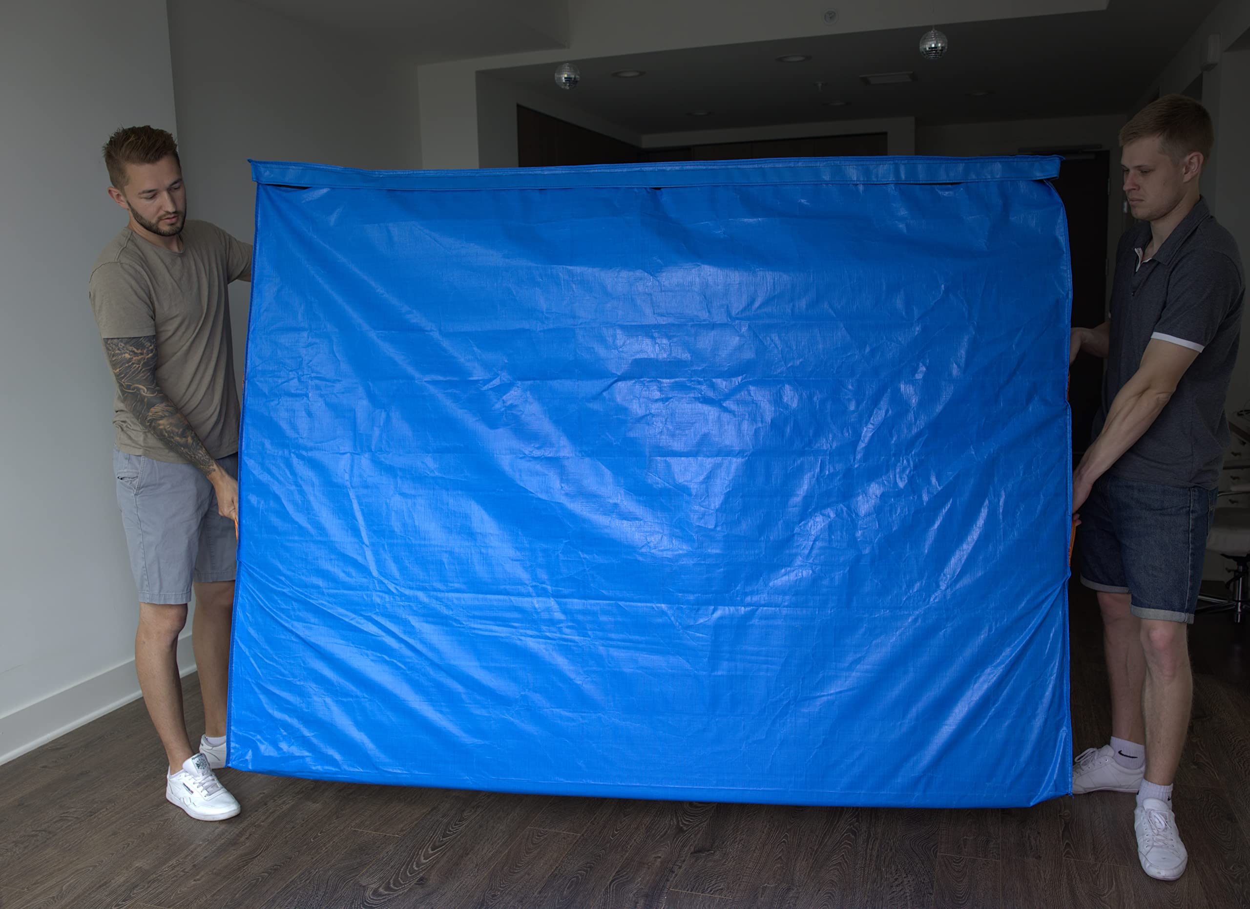 California King & Queen Size Heavy Duty Mattress Bag with Strong Handles - Waterproof Mattress Cover for Moving & Storage with Secure Velcro Closure - Perfect for Home Relocation, Long-Term Storage & Bed Protection