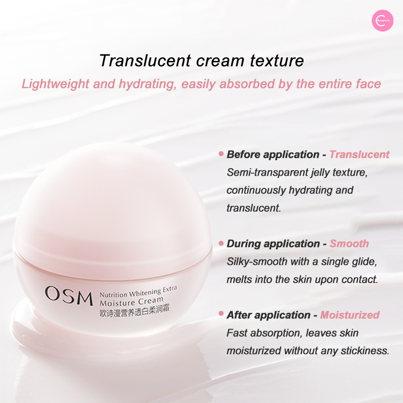 OSM Pearl Nutrition Brightening Face Cream - Hydrating & Glow Boosting Moisturizer for Radiant Skin | Perfect for Day & Night Skincare Routine