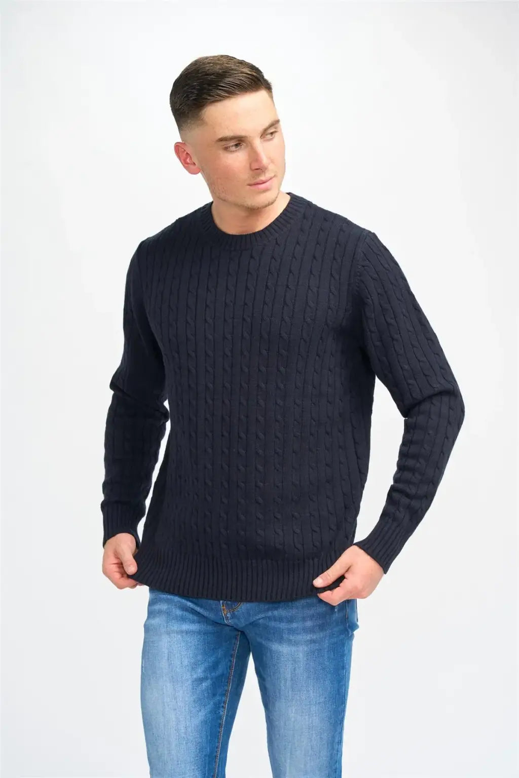 Cavani Men's Foston Cebel Jumper - Stylish Knit Sweater for Casual Wear & Winter Outfits | Perfect for Office, Dates & Holiday Gatherings