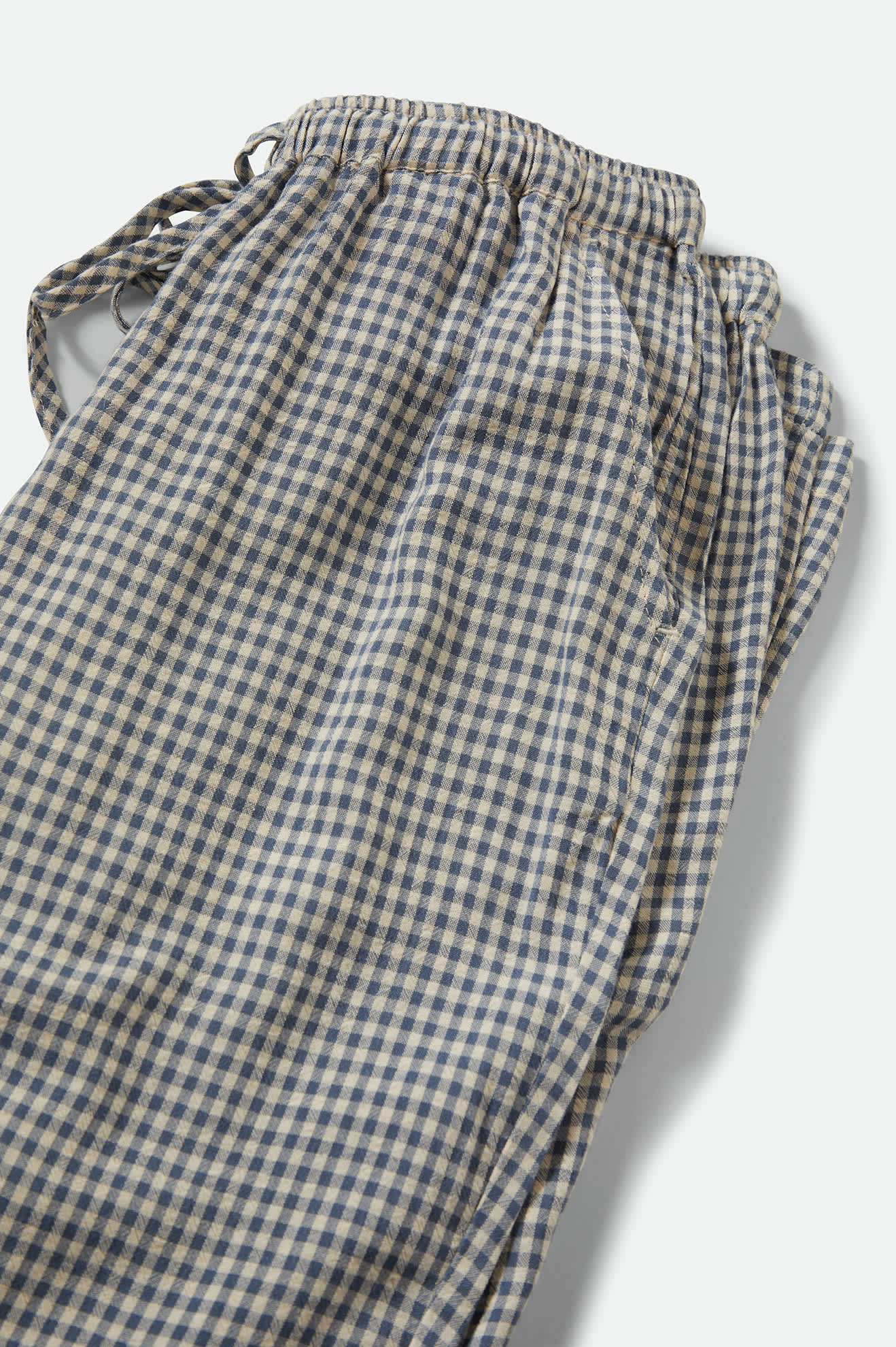 Hudson Lounge Pant Azure Blue Gingham - Soft Comfortable Pajama Pants for Women & Men - Perfect for Relaxing at Home, Lounging & Sleepwear