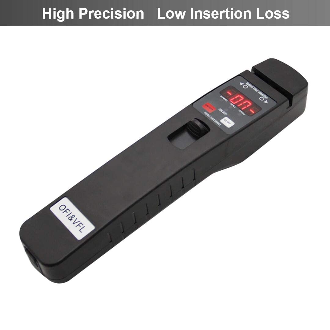 TMOFI-401 Live Fiber Optical Identifier with Visual Fault Locator - Compatible with 0.25mm, 0.9mm & 3.0mm Fibers - No Clamp Block Replacement Needed - Perfect for Network Maintenance & Fiber Optic Cable Testing
