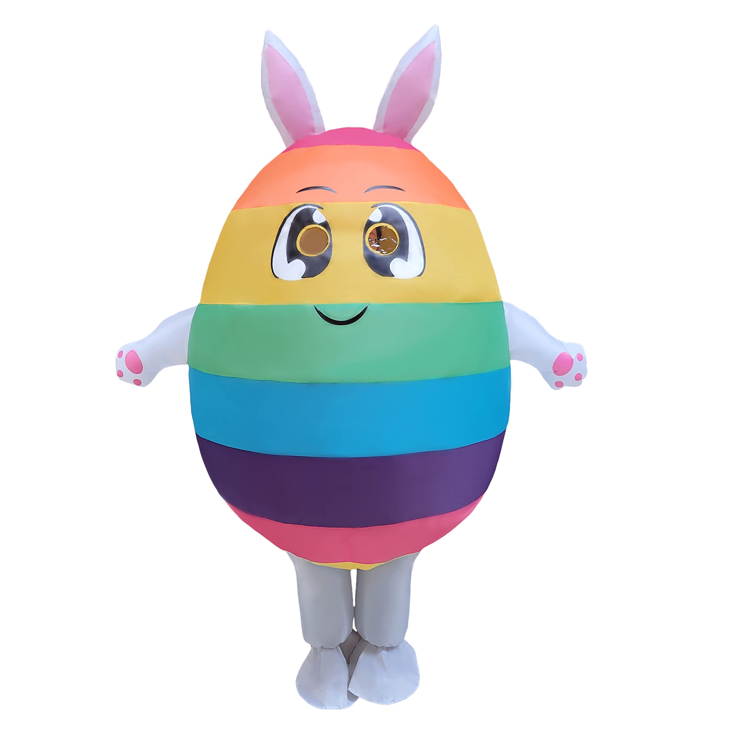 Easter Bunny Inflatable Costume for Adults - Funny Blow-Up Egg Costume for Easter Parades, Parties & Festivals | Perfect for Easter Celebrations, Themed Events & Photo Booths