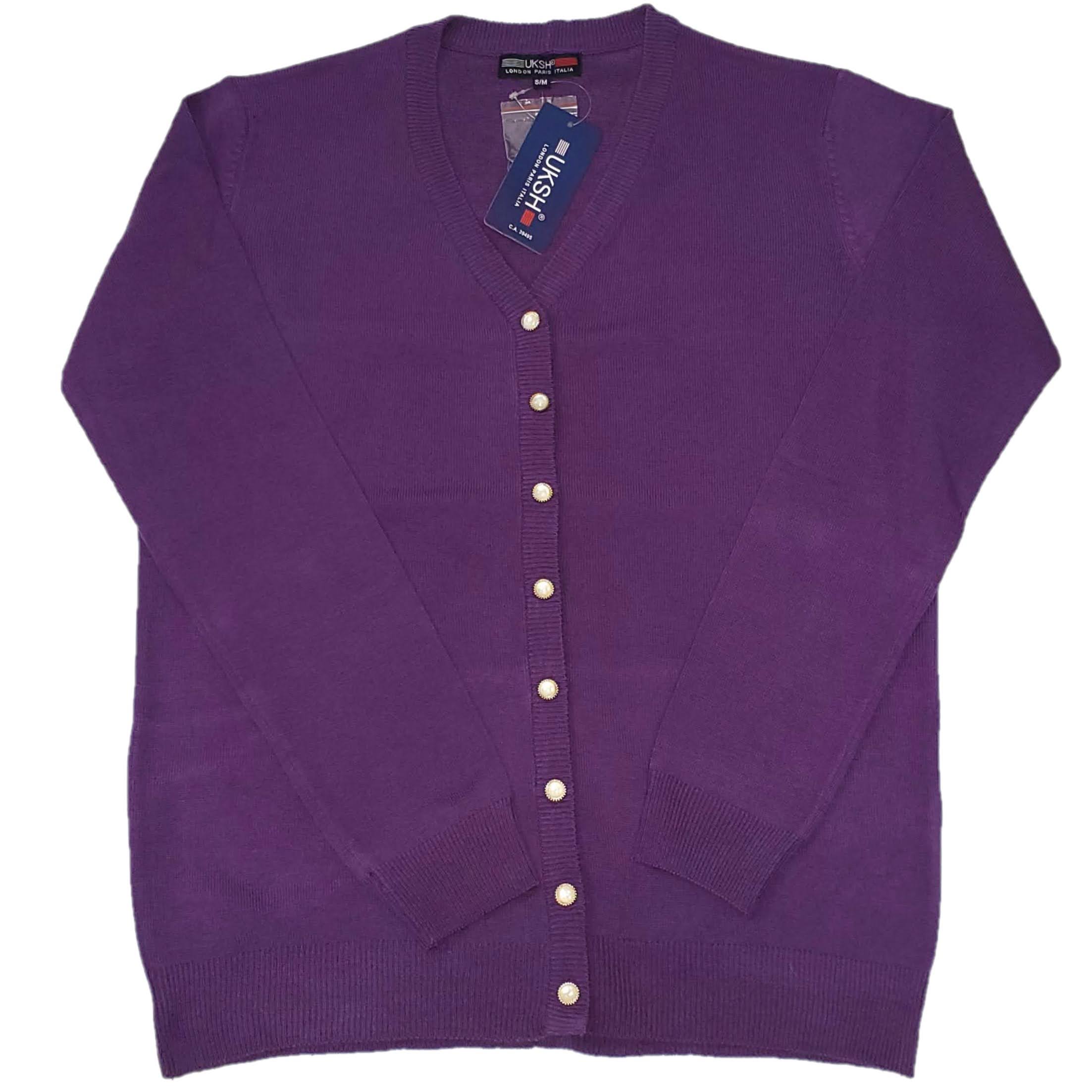 Women's Plain V-Neck Cardigan Sweater - Lightweight Knit Open Front Wrap for Casual Wear, Office & Layering