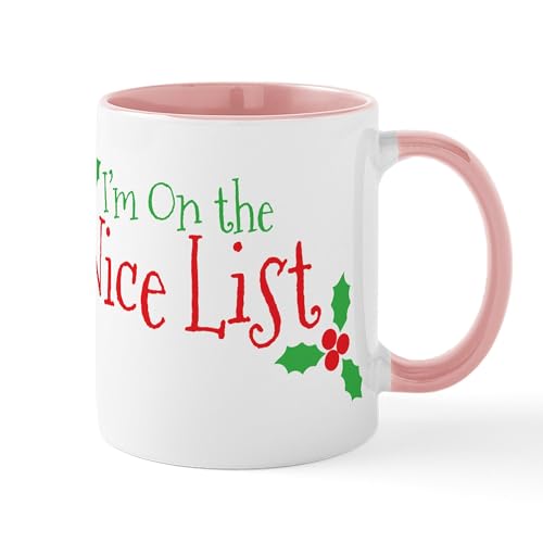 White/Pink Inside - Nice List Mug