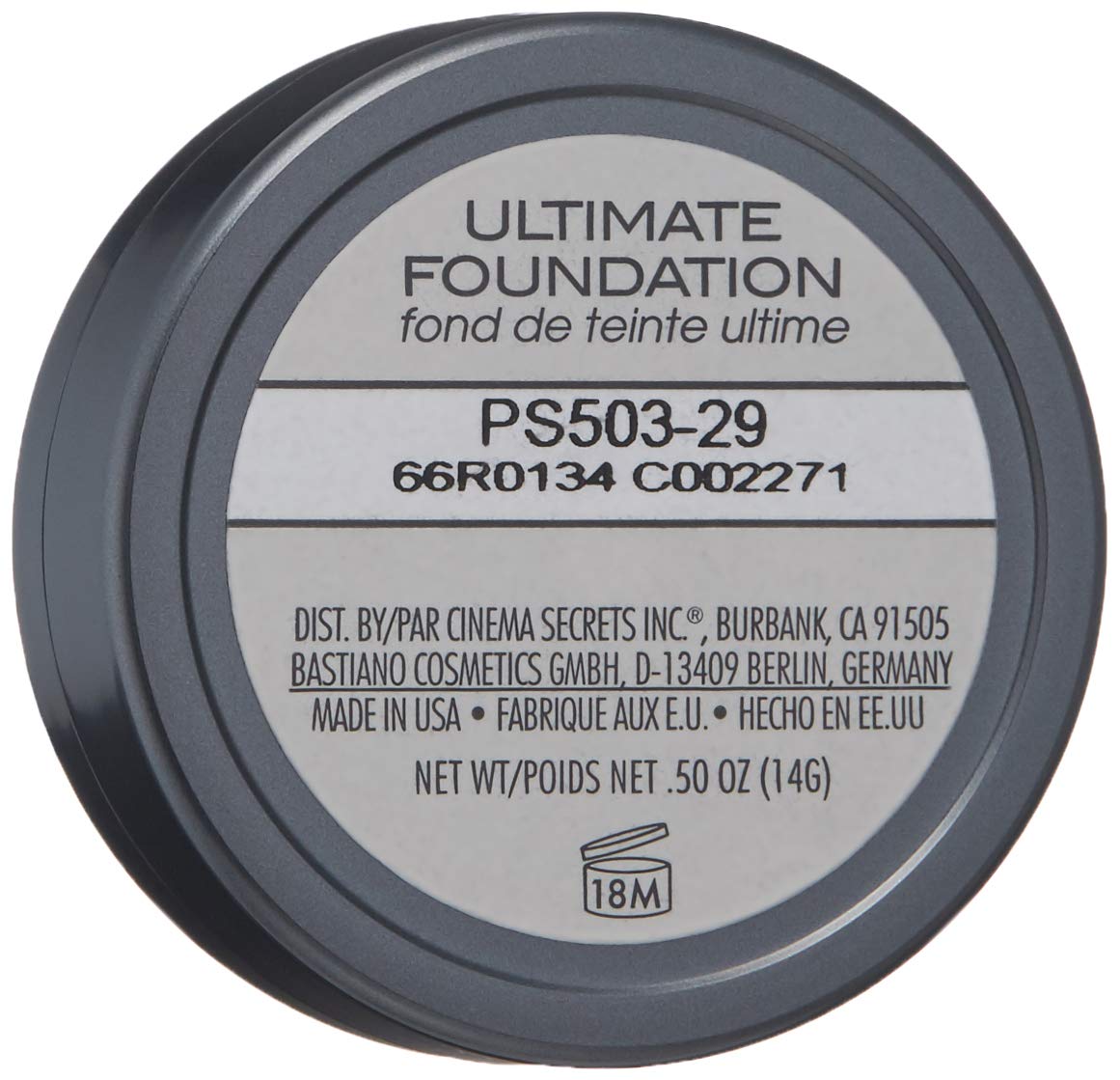 CINEMA SECRETS Pro Cosmetics Ultimate Foundation in Shade 503 - 29ml | Full Coverage, Long-Lasting Makeup for Flawless Skin | Perfect for Professional Makeup Artists & Daily Wear
