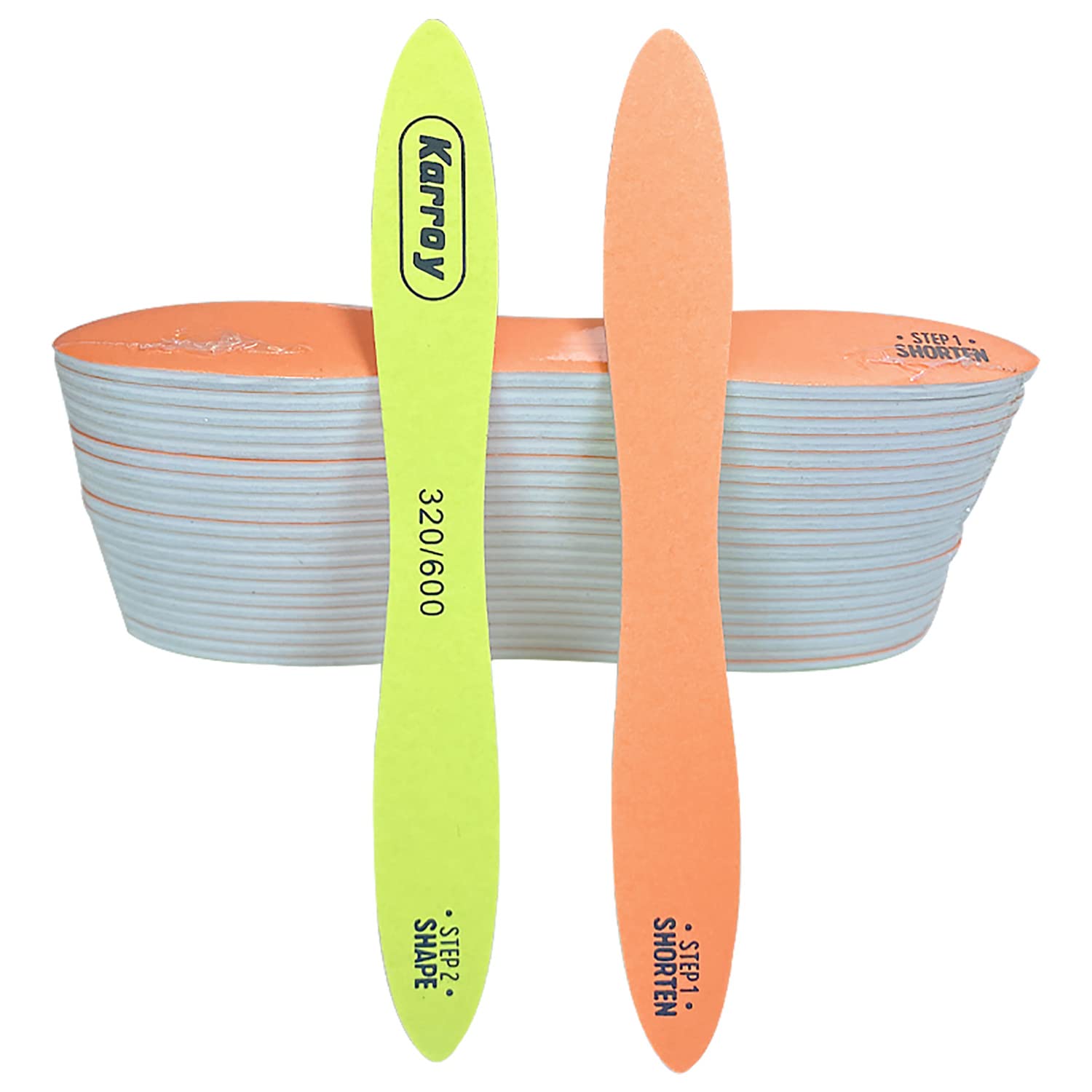 Professional Nail File and Buffer Set - 20pcs 320/600 Grit Nail Files for Natural & Gel Nails, Manicure & Pedicure Tools for Women - Perfect for Home Salon, Travel, and DIY Nail Care (C-Skateboard Design)
