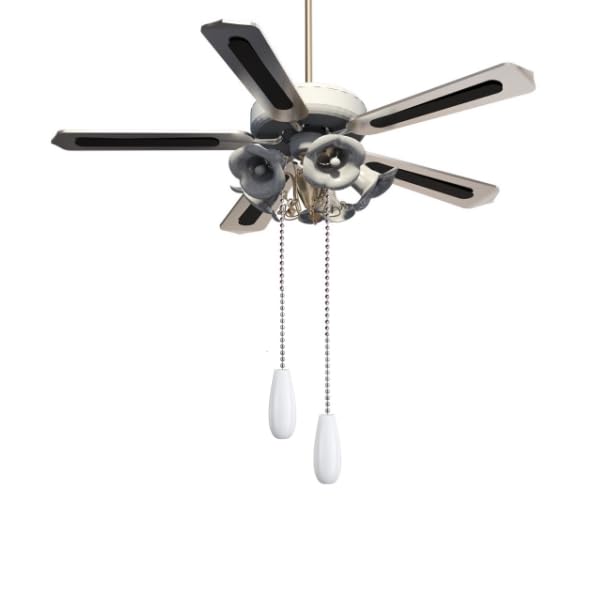 Wooden Ceiling Fan Pull Chain Extender - 12 Inch Decorative Pendant Extension with Beaded Ball & Connector (3Pcs, White) - Perfect for Bedroom, Living Room & Home Lighting Upgrade