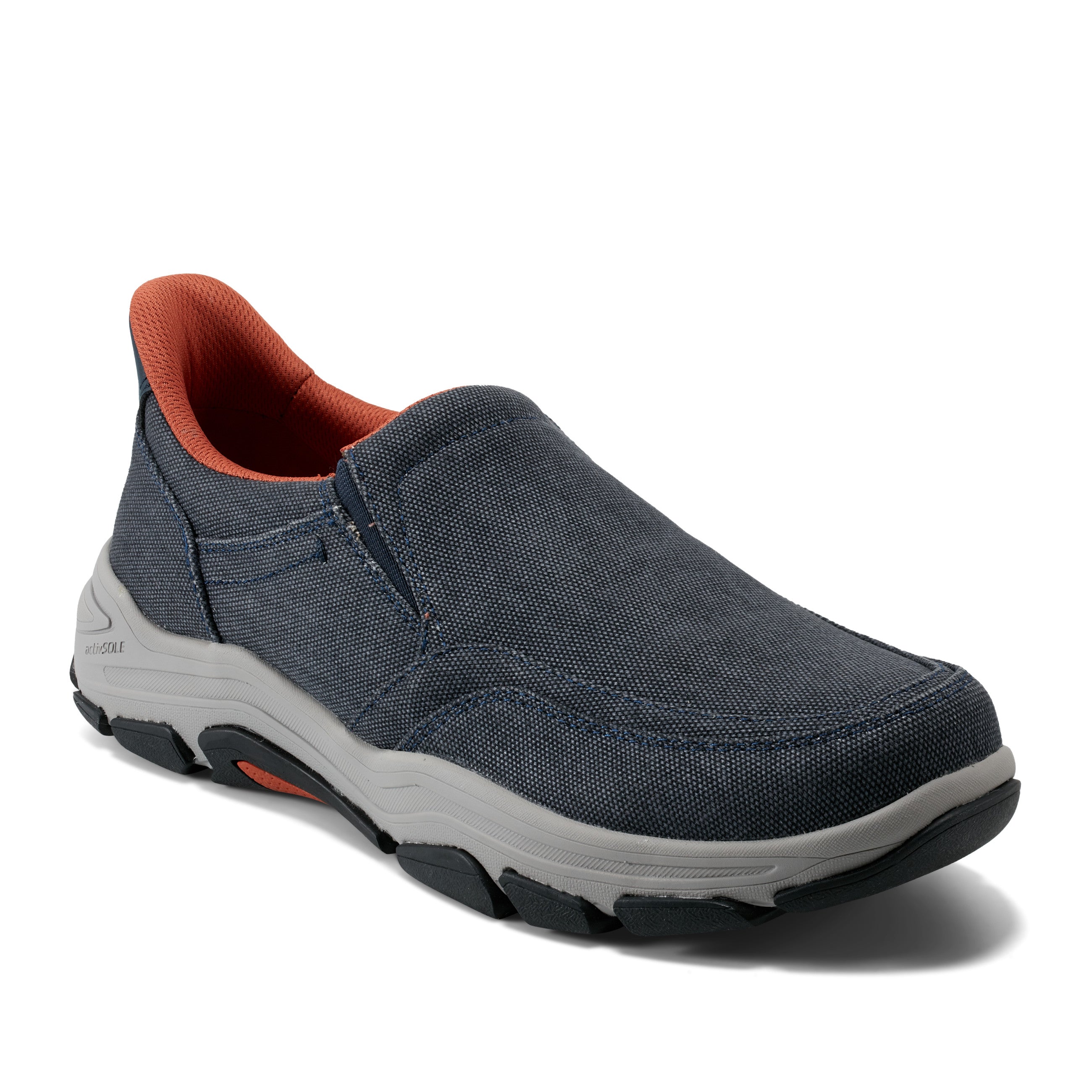 Men's Reece Step Activated Casual Slip-On Shoes - Comfortable Lightweight Walking Shoes for Men - Perfect for Daily Wear, Travel & Outdoor Activities