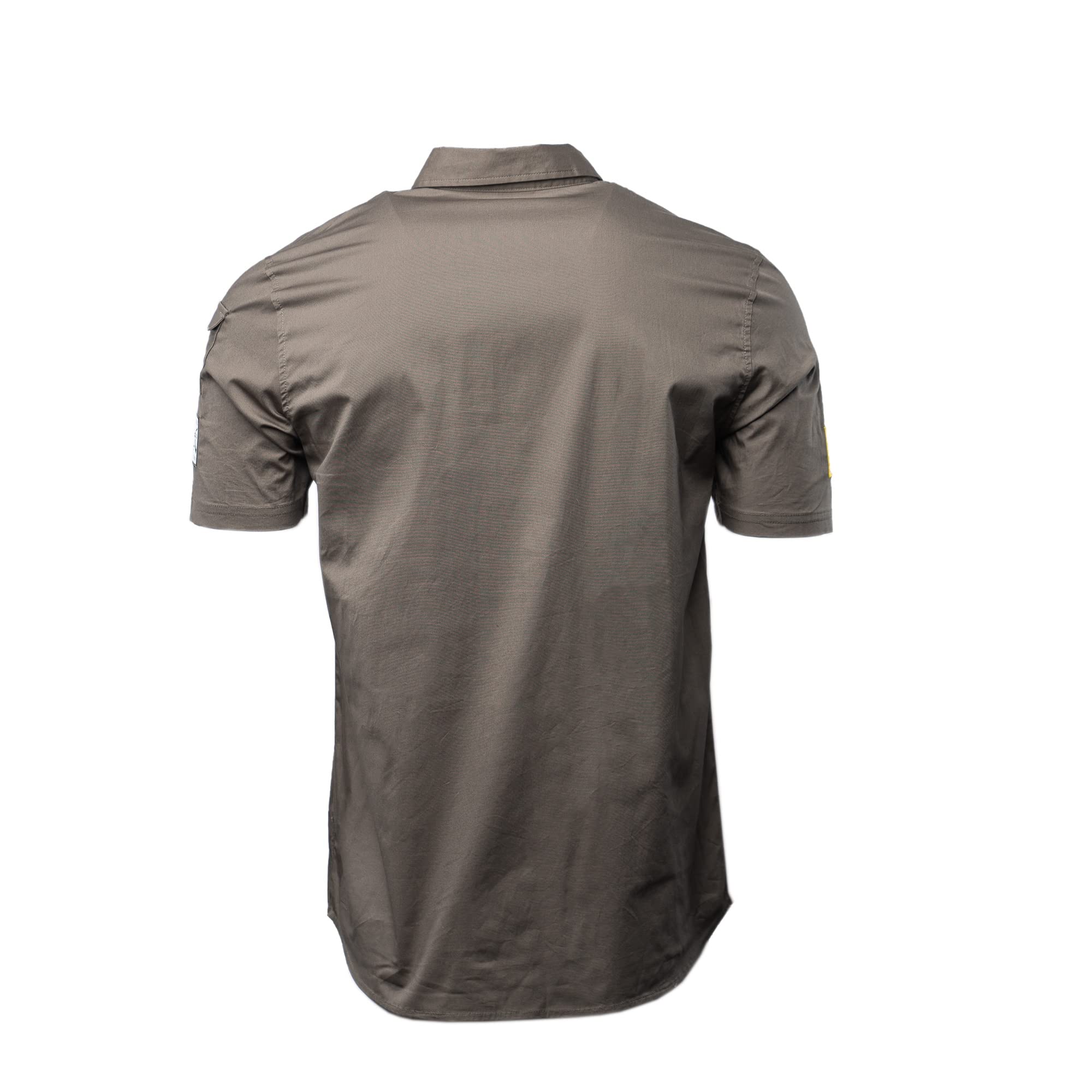 Grunt Style Men's Short Sleeve Button Down Shirt - Casual Workwear & Garage Mechanic Shirt for Everyday Comfort | Perfect for DIY Projects, Auto Repair & Outdoor Activities