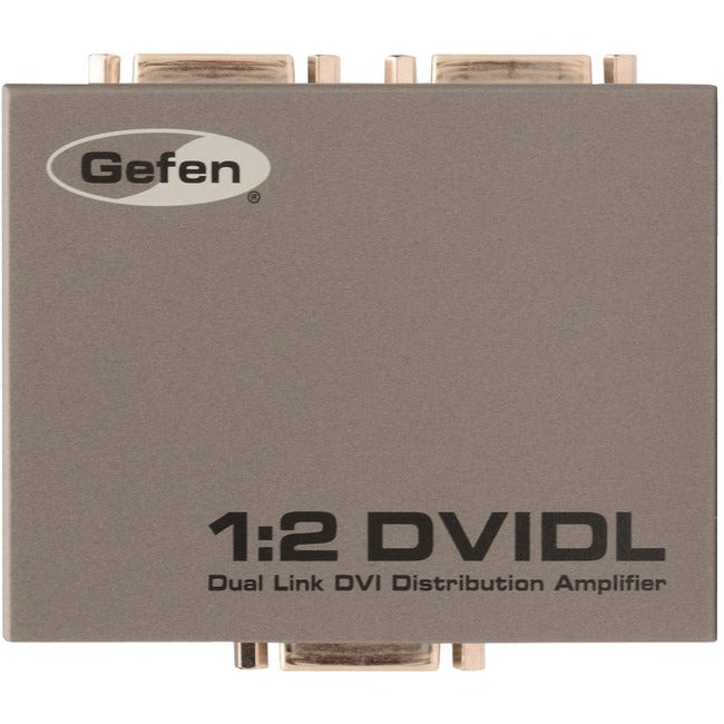 1:2 Dual Link DVI Distribution Amplifier - Split & Extend Dual Monitor Displays for Gaming, Office & Home Theater Setups