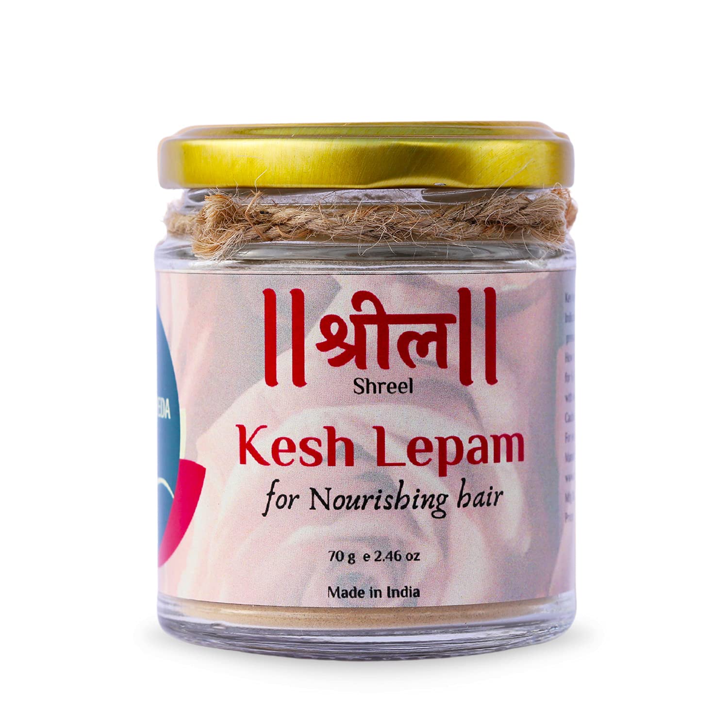 Kesh Lepam Ayurvedic Hair Mask Powder - 70g with Pure Herbal Ingredients for Nourishing & Strengthening Hair - Perfect for Dry, Damaged Hair Care at Home