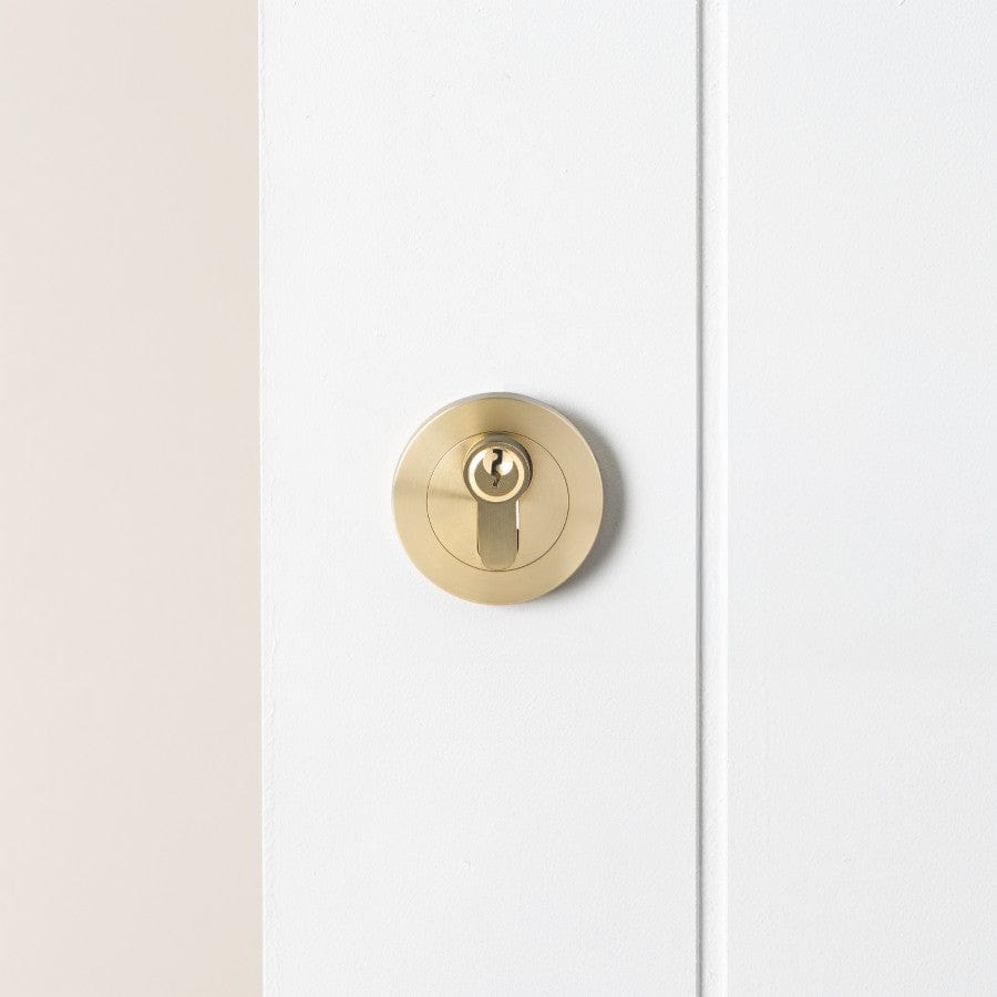 Premium Brushed Brass Front Door Lock - Secure & Stylish Entryway Solution for Homes & Apartments | Ideal for Modern & Traditional Decor