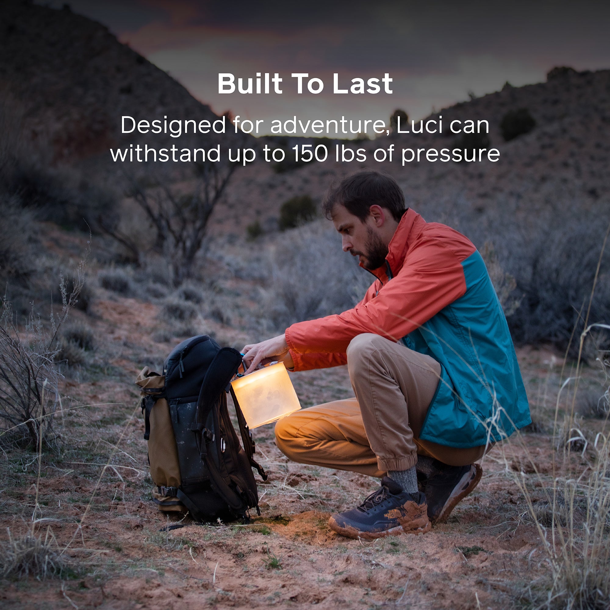 Luci Charge 360 - Portable Solar Powered LED Lantern & Phone Charger for Camping, Hiking, Emergency Power Outages
