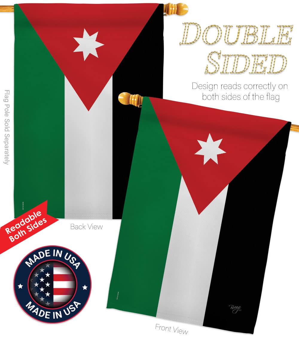 Jordan Nationality House Flag Set - 28