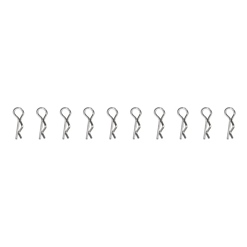 1/18 1/24 Scale RC Body Clips with Fixing Bracket - Durable Small Replaceable Pins for Remote Control Car Accessories (White) - Perfect for RC Model Toys, Crawlers & Drift Cars