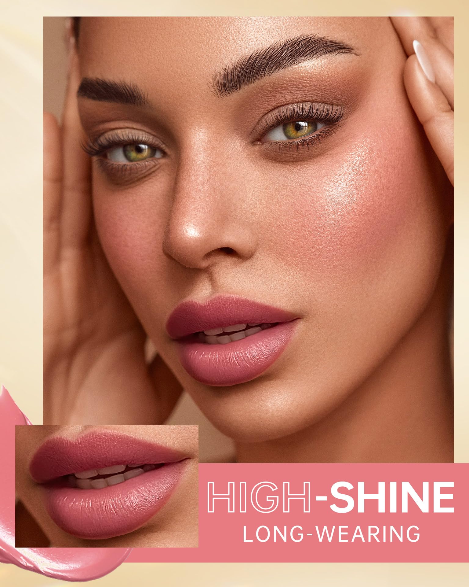 MAKI YIKA Hydrating Pink Lipstick for Women - Moisturizing Nude Lip Gloss, Sheer Finish Lightweight Tinted Lip Balm (Z08 Icy Milk) | Perfect for Everyday Wear, Date Night & Office Makeup