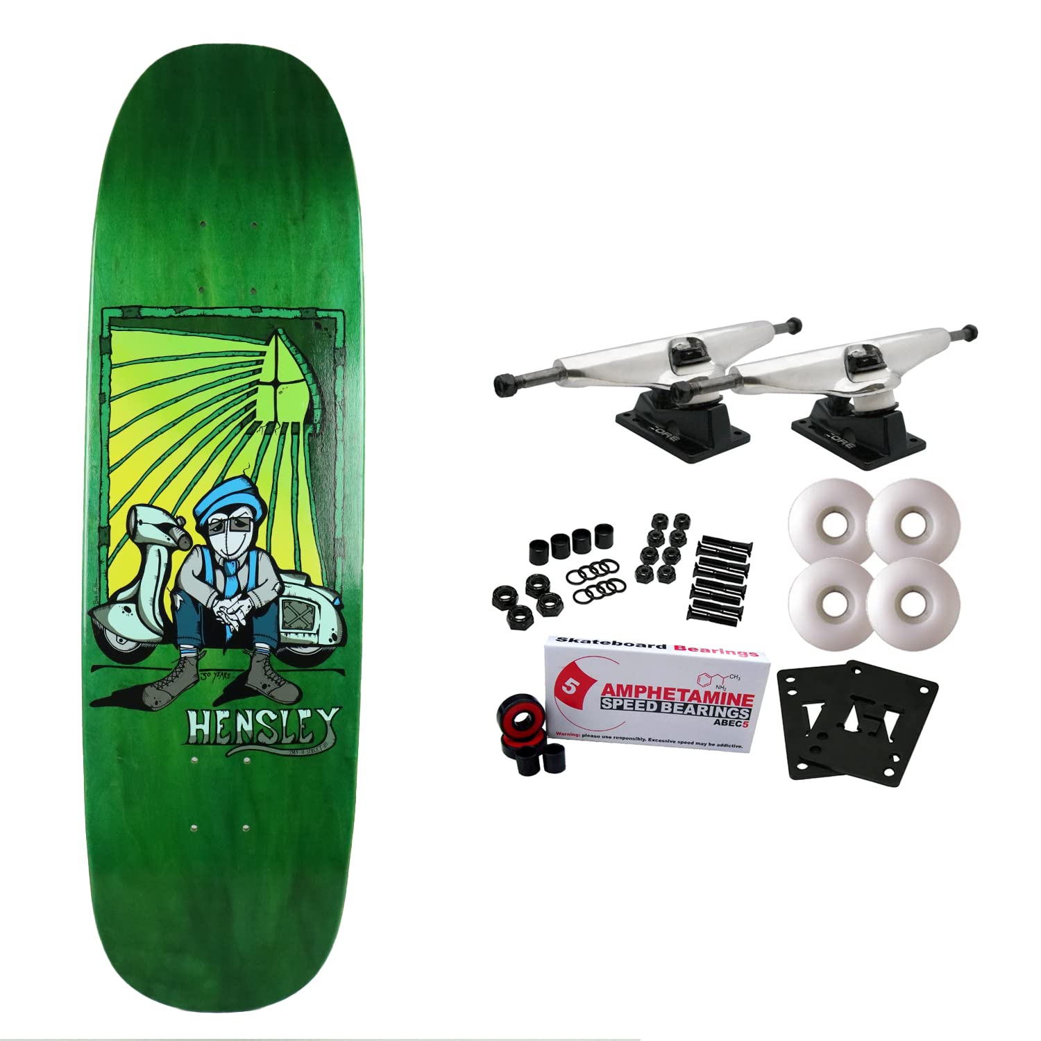H-Street Hensley Hickman Complete Skateboard 9.0