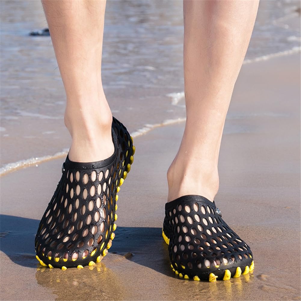 **LEADER SHOW® Men's Ultralight Hollow Sandals – Breathable Water Shoes for Summer – Comfortable & Quick-Dry for Beach, Pool & Outdoor Activities**