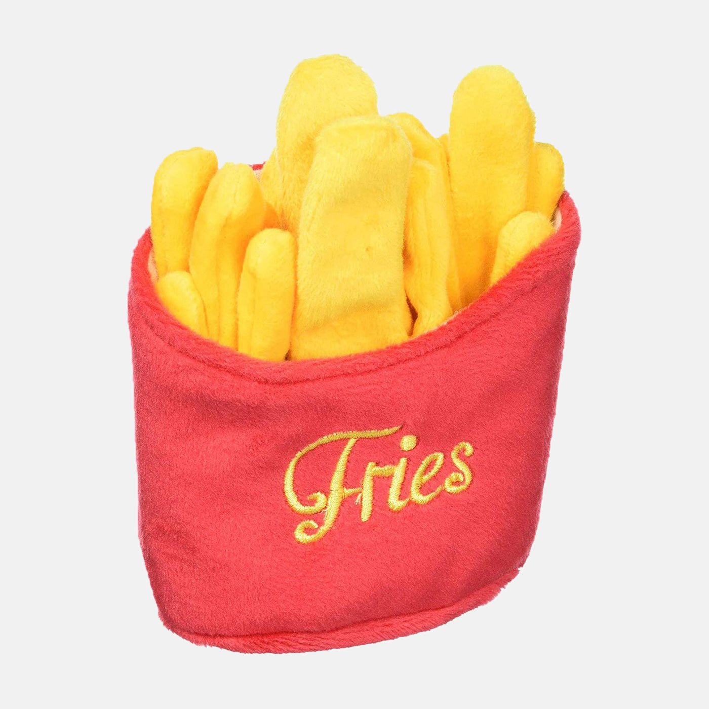 P.L.A.Y French Fries Plush Dog Toy - Soft & Durable Chew Toy for Small & Medium Dogs - Fun Interactive Treat Dispenser for Playtime & Training