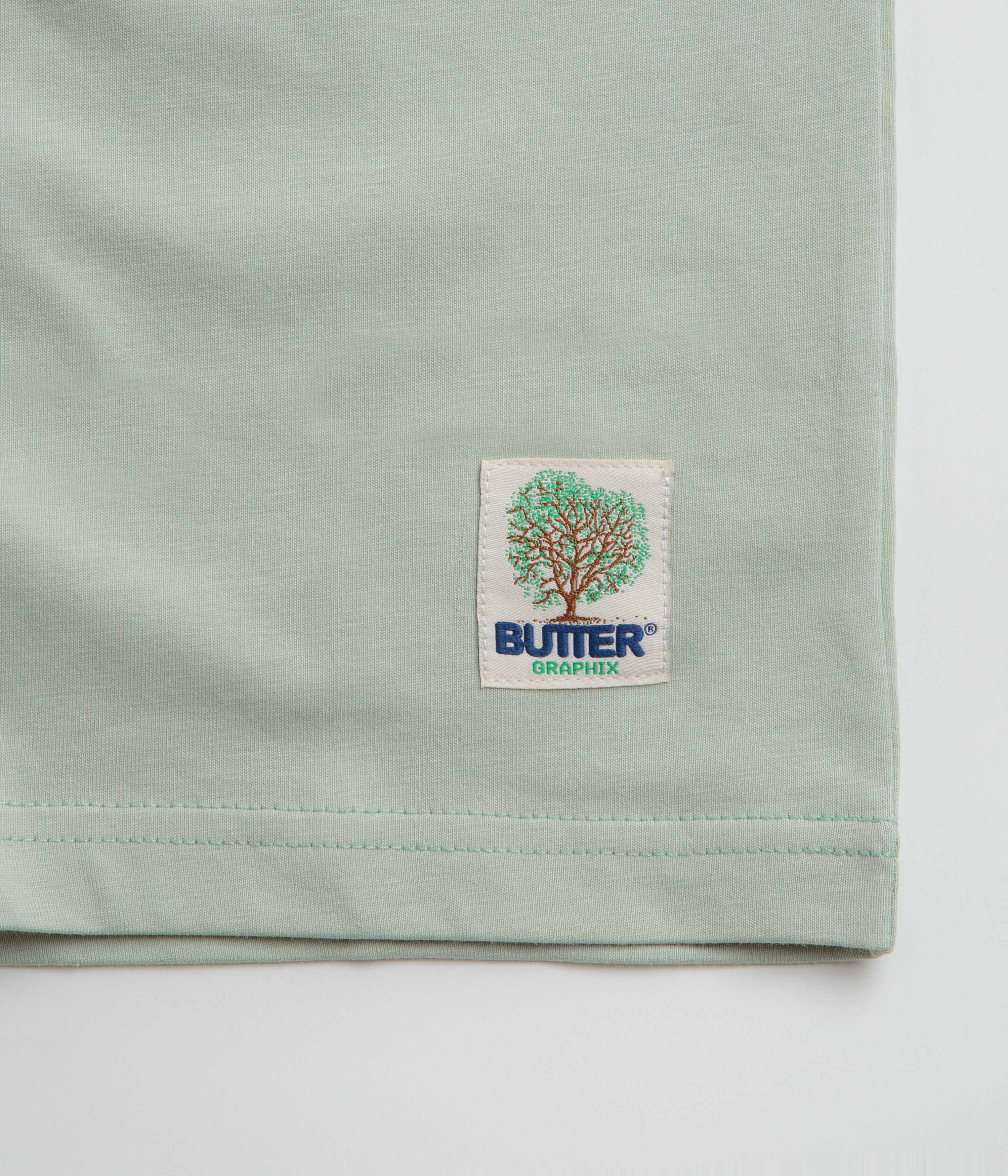 Organic Butter Goods T-Shirt for Men & Women - Comfortable Sage Green Cotton Tee - Perfect for Casual Wear, Outdoors & Everyday Fashion