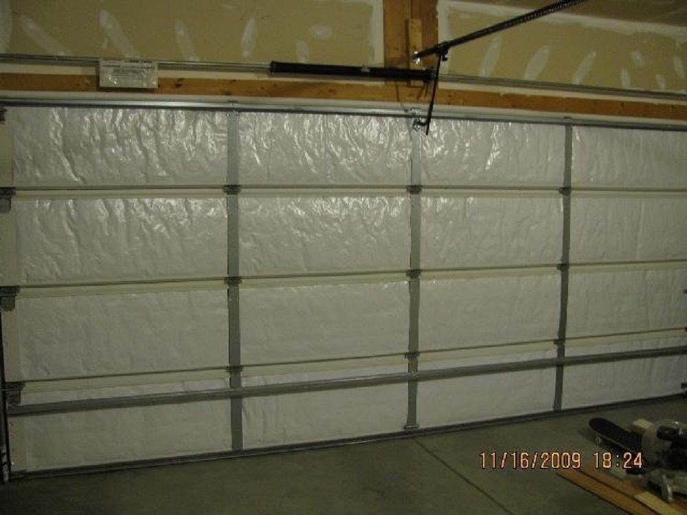 NASA Tech Reflective 2-Car White Foam Core Garage Door Insulation Kit - 16Hx R7 Energy Star Rated | Improves R-Value & Energy Efficiency | Eligible for Tax Credits | Perfect for Home Garage Insulation & Temperature Control