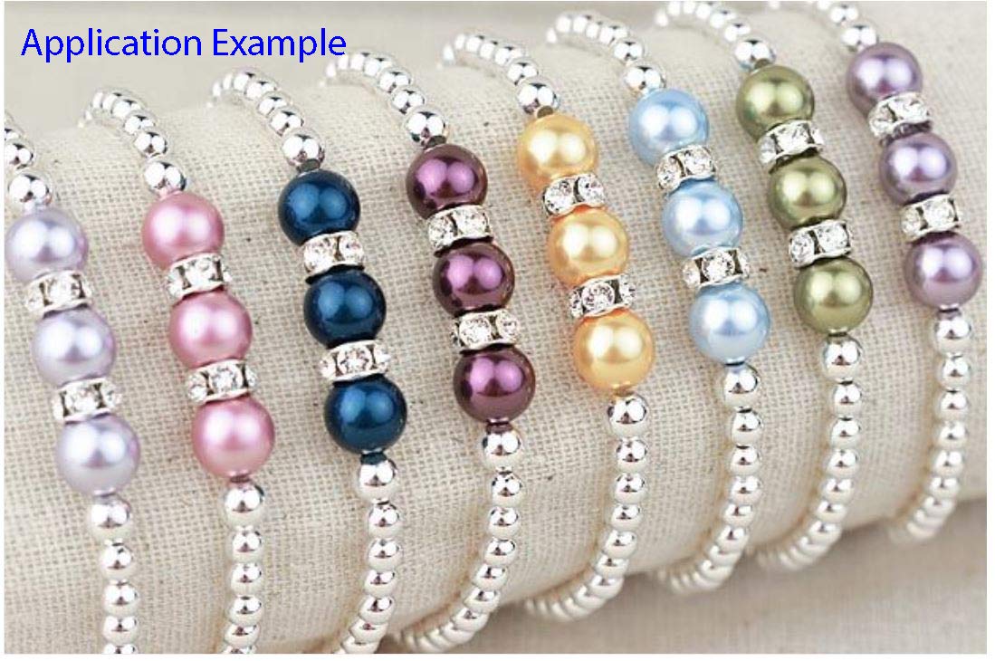 200pcs AAA Grade Crystal Rhinestone Rondelle Spacer Beads 5mm (0.2 Inch) - Sapphire Blue Gold Plated Brass Beads for DIY Jewelry Making, Crafting, Bracelets & Necklace Design | Premium Quality Beading Supplies for Handmade Accessories