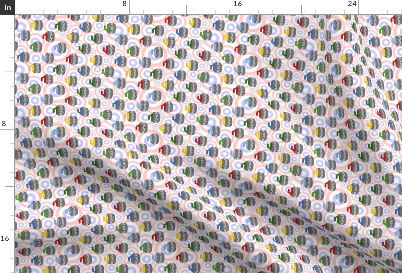 Kawaii Sport Ice Winter Rock Canadian Rink Printed Minky Fabric Fat Quarter - Soft Plush Fabric for Sewing Baby Blankets, Quilt Backing & DIY Plush Toys - Perfect for Nursery Decor, Winter Crafts & Cozy Home Projects