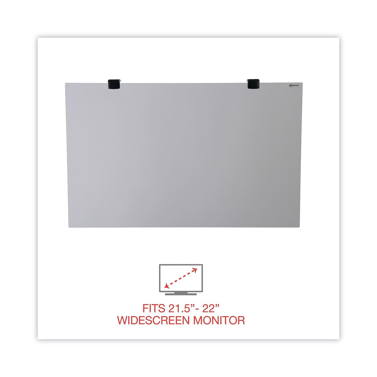 Innovera IVR46405 Anti-Glare LCD Screen Protector for 22-Inch Flat Panel Monitors - Reduce Eye Strain for Office Work & Gaming
