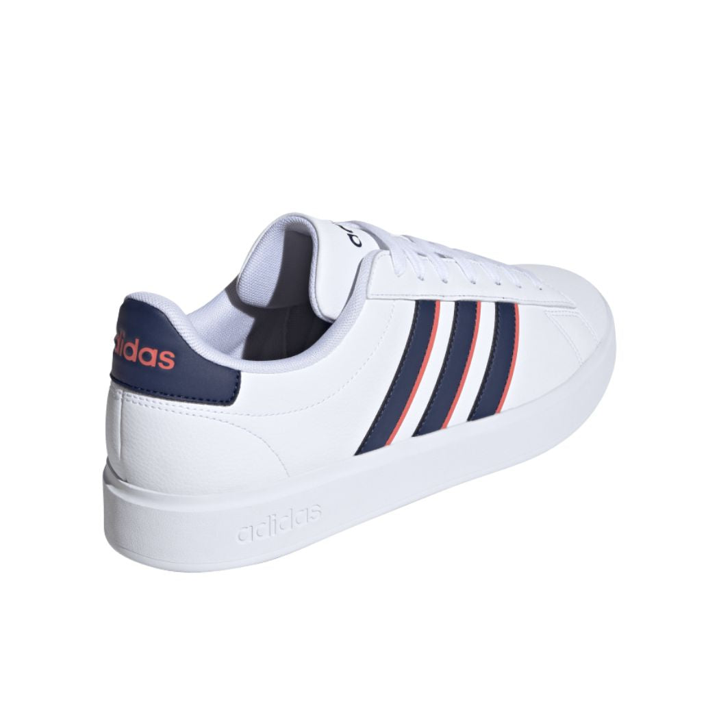 Adidas Grand Court 2.0 Men's Sneakers - Comfortable Casual Shoes for Walking, Running & Gym | Classic White Tennis Shoes for Men | Perfect for Workouts, Daily Wear & Street Style