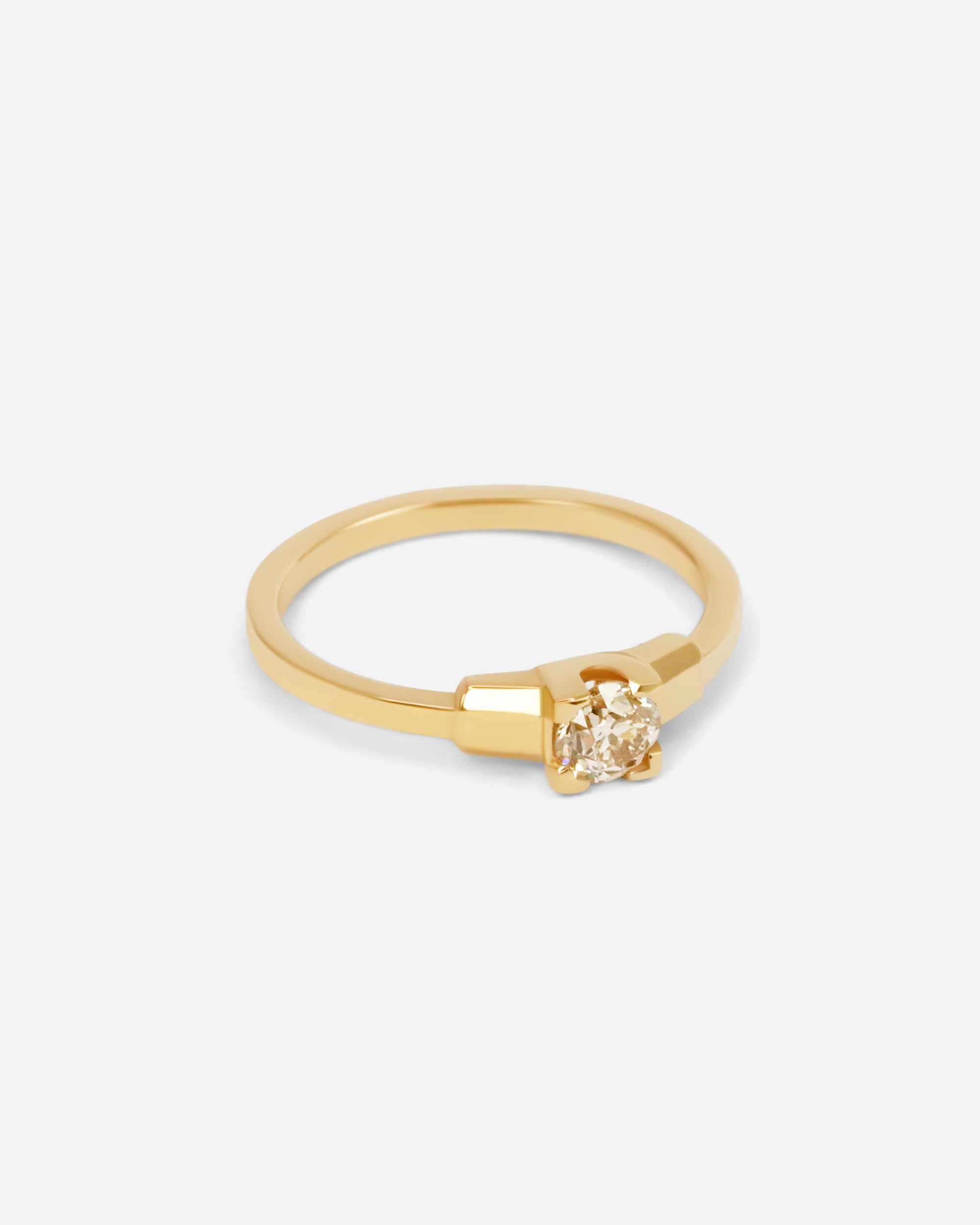 Vintage Old European Cut Diamond Square Ring - 14K Gold Engagement Wedding Band for Women - Perfect for Bridal, Anniversary & Special Occasion Gifts