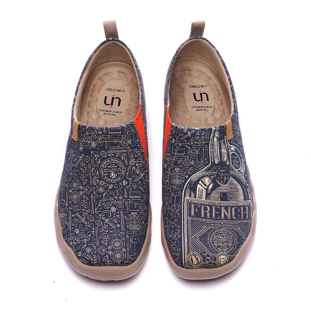 UIN Men's Art Design Slip-On Loafers - Lightweight Comfortable Travel Shoes for Walking, Casual Wear & Fashion Sneakers | Perfect for Vacation, Daily Commute & Stylish Outfits