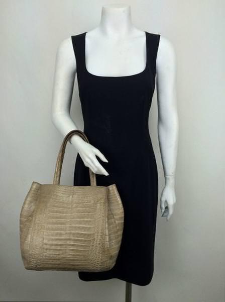 Nancy Gonzalez Genuine Crocodile Leather Large Tote Bag for Women - Luxury Designer Handbag for Work, Travel & Everyday Use