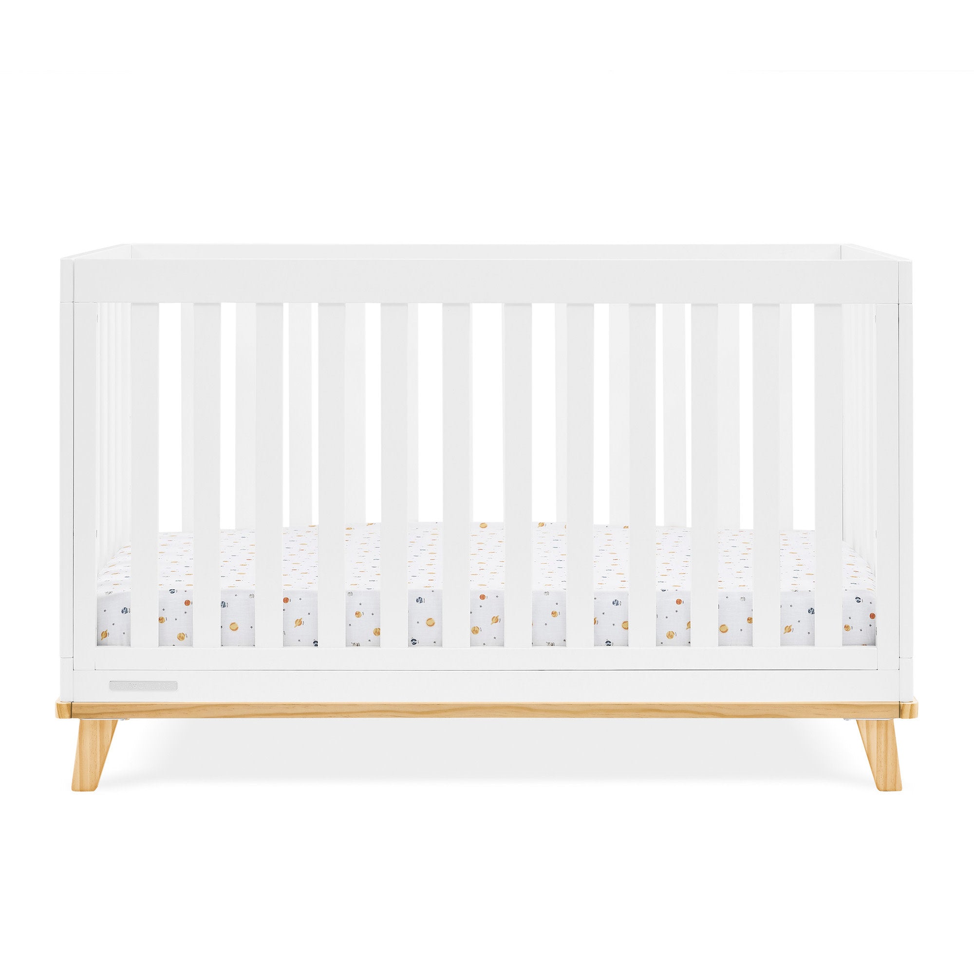 Frankie 4-in-1 Convertible Baby Crib - Toddler Bed, Daybed & Full-Size Bed - Safe & Stylish Nursery Furniture for Newborn to Adult - Perfect for Small Spaces & Modern Nurseries