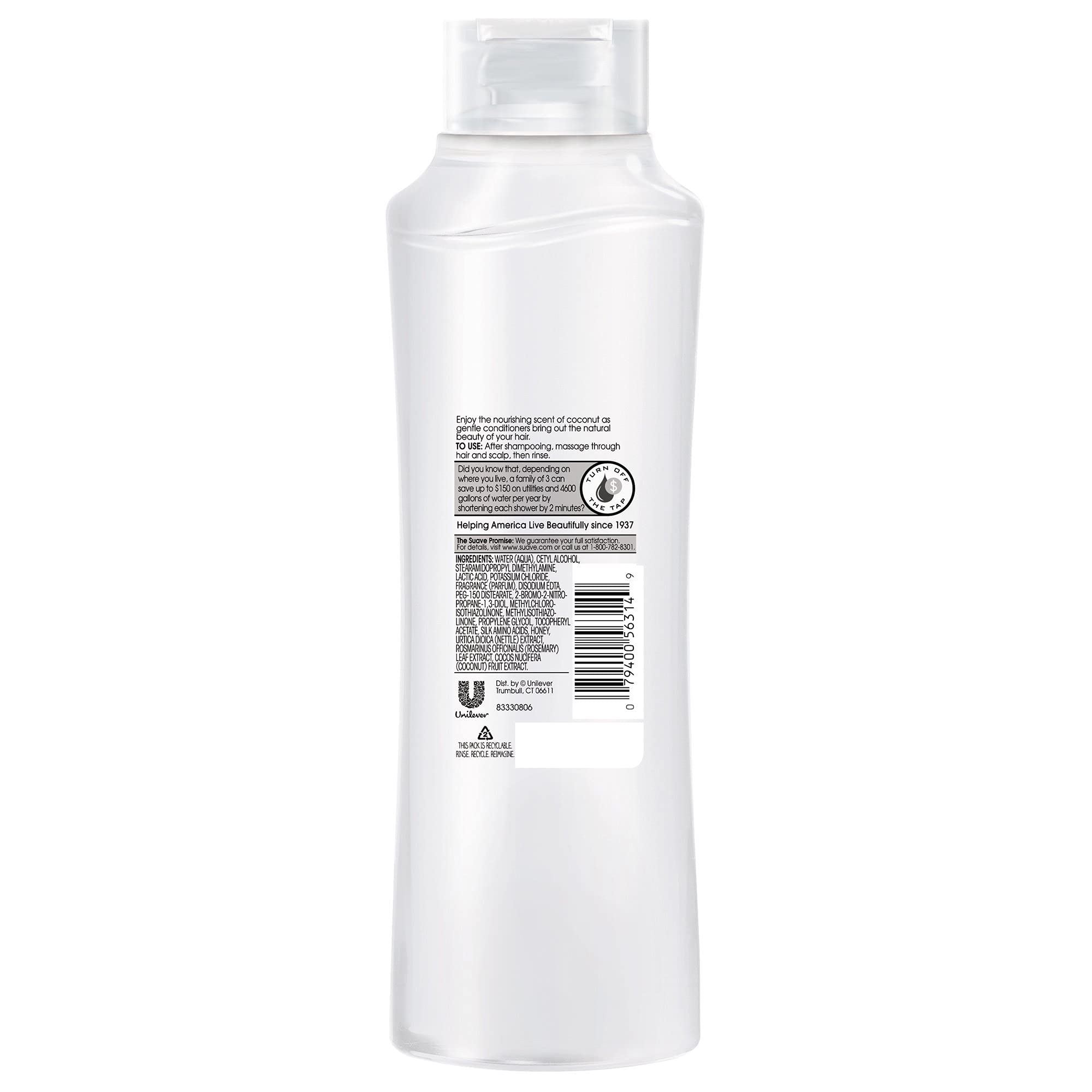 Wholesale Suave Conditioner 12oz Tropical Coconut - Hydrating Hair Care for Dry & Damaged Hair - Perfect for Salons, Spas & Retail Stores