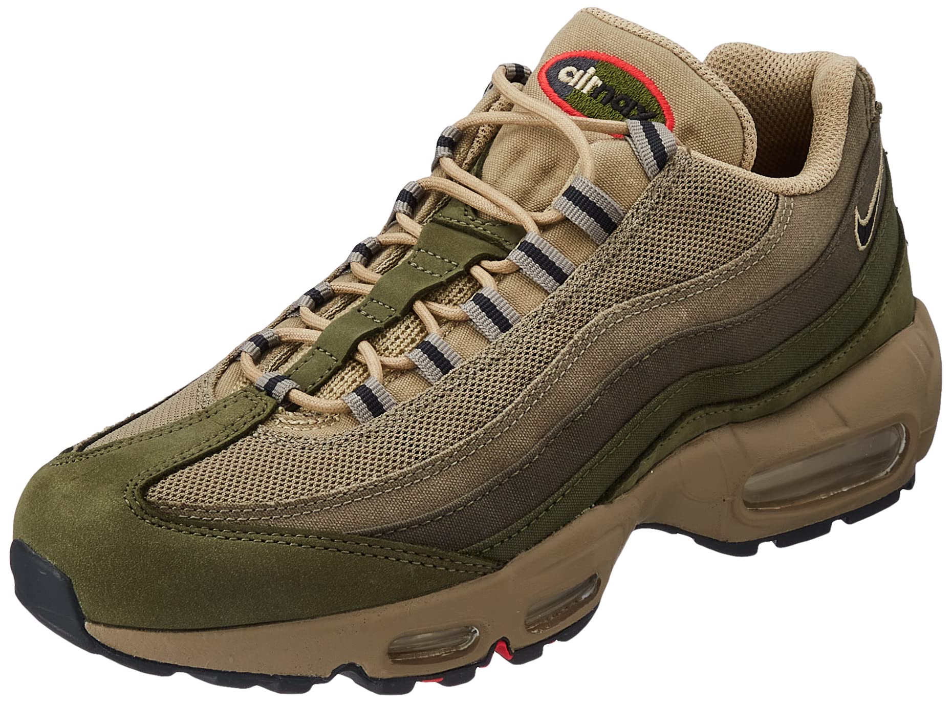Nike Air Max 95 SE Men's Running Shoes - Matte Olive/Black-Rough Green (DQ8570-200) | Size 13 | Comfortable Cushioned Sneakers for Jogging, Gym Workouts & Casual Wear