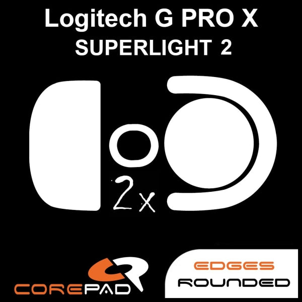 Corepad Skatez Mouse Feet for Logitech G Pro X Superlight 2 (GPX 2) - Ultra Smooth Gliding PTFE Skates - Enhanced Gaming Precision for FPS & Esports - Perfect for Logitech GPX 2 Gaming Mouse