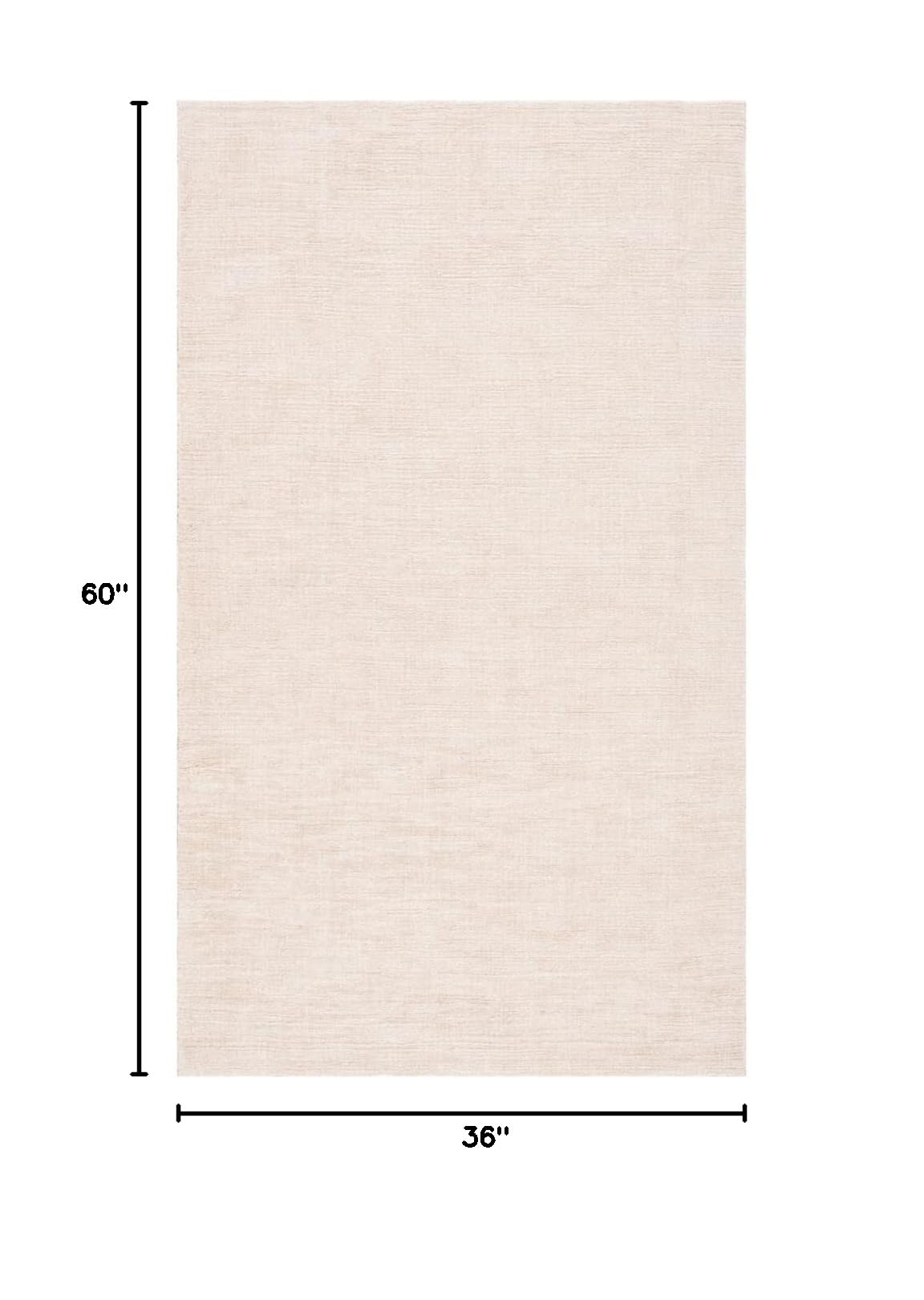 SAFAVIEH Handmade Jute Accent Rug 3' x 5' - Natural Fiber Collection, Light Pink, Non-Slip & Durable for High Traffic Areas | Perfect for Entryway, Living Room, Bedroom Decor (NFB801U) | Eco-Friendly Home & Office Flooring Solution