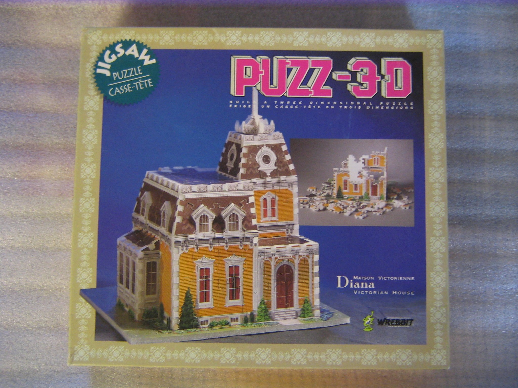 Wrebbit 3D Puzzle - Diana Victorian House Model Kit | DIY Wooden Puzzle for Adults & Teens | Home Decor, Gift Idea for Puzzle Lovers