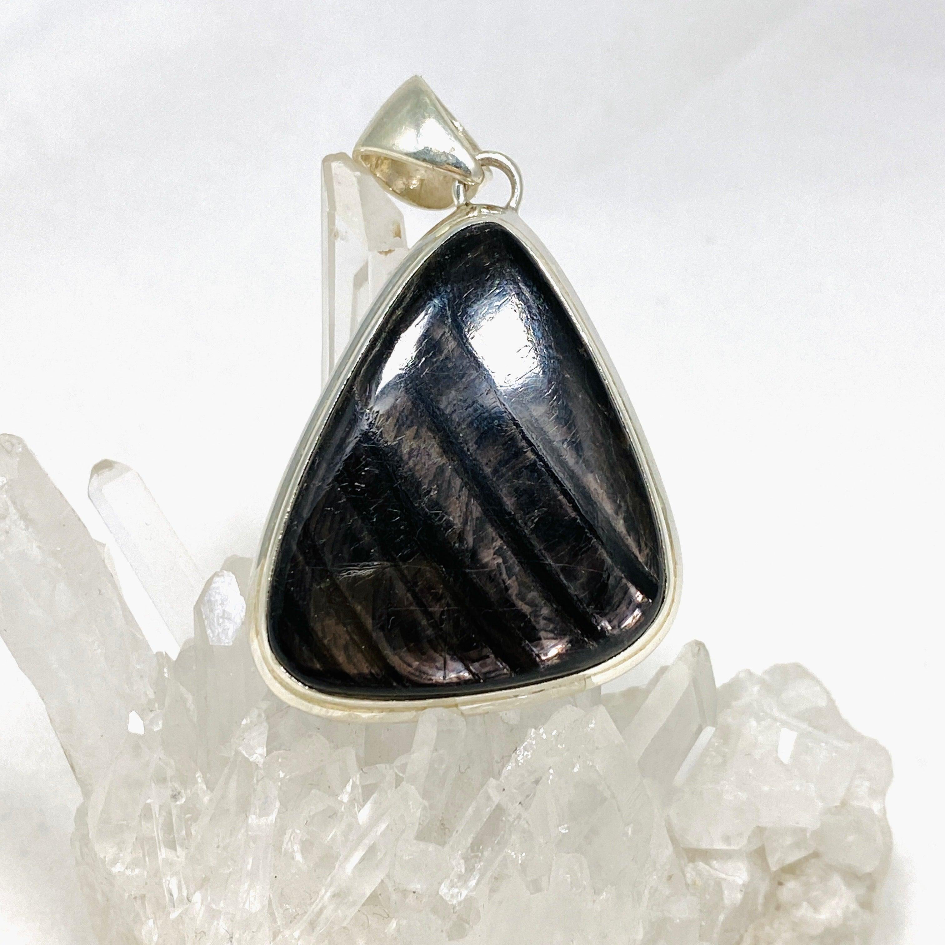 Natural Hypersthene Freeform Pendant Necklace - Unique Gemstone Jewelry for Women | Perfect for Spiritual Healing, Meditation & Everyday Wear
