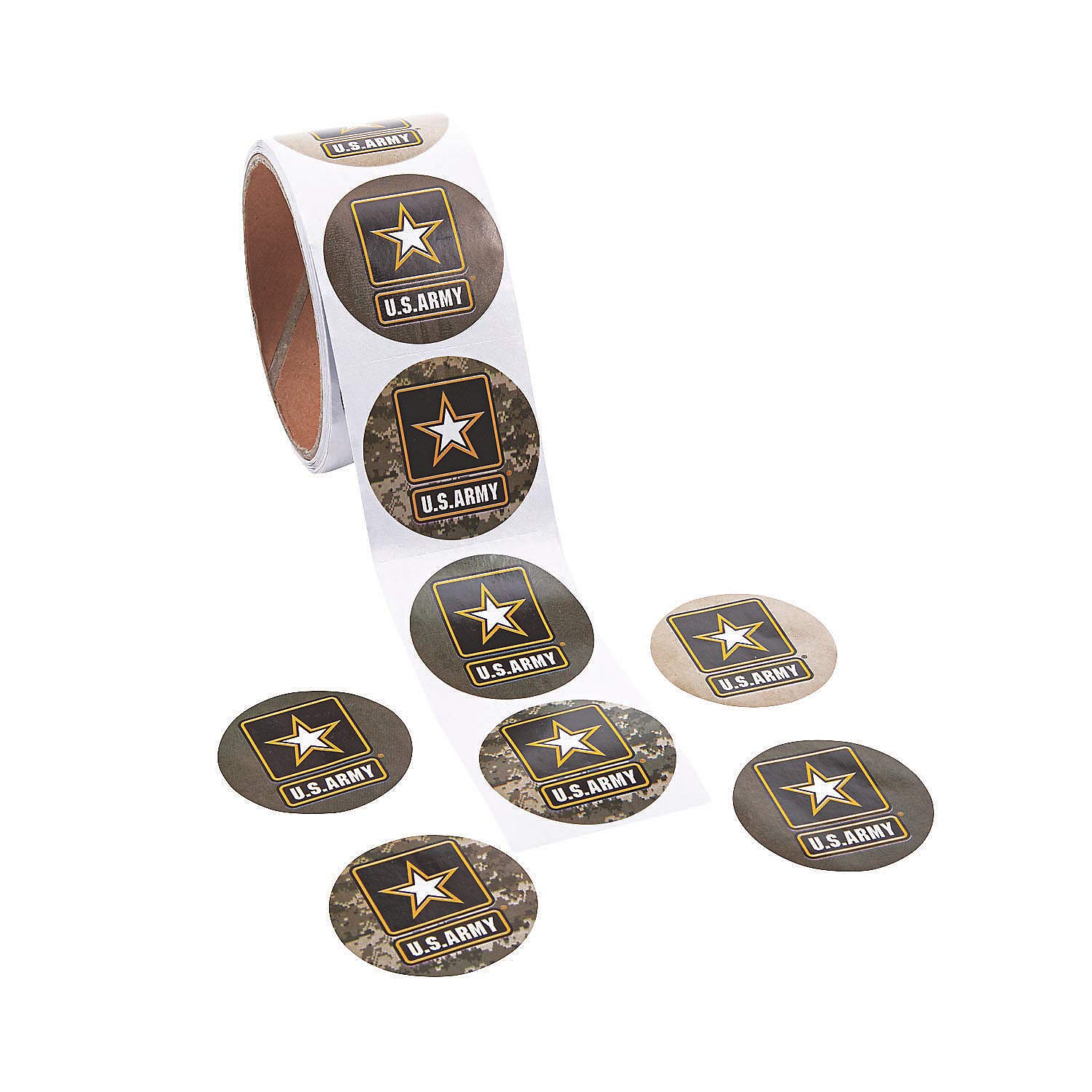 US Army Stickers Roll - 1 Piece for Scrapbooking & DIY Crafts