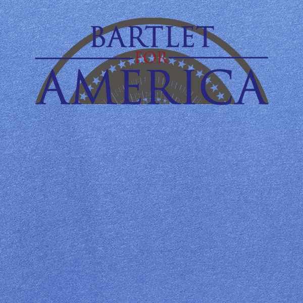 Pop Threads Jed Bartlet for America Presidential Campaign Graphic T-Shirt for Men - Political Satire Tee, Funny Election Merchandise - Perfect for Campaign Parties, Voting Events & Political Enthusiasts