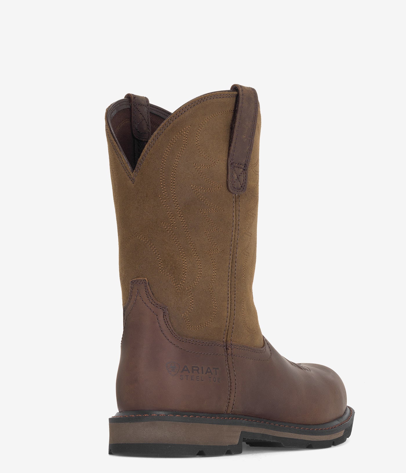 Ariat Groundbreaker Steel Toe Pull-On Work Boots for Men - Durable & Comfortable Safety Footwear for Construction, Warehouse & Outdoor Work
