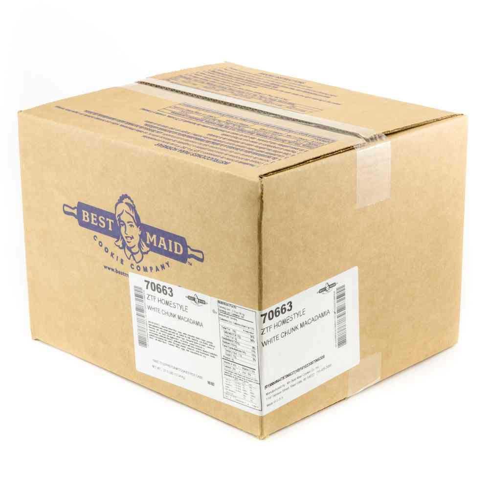 Best Maid White Chunk Macadamia Nut Cookie Dough - 2.75oz (160 Count Case) | Bulk Baking Supplies for Cookies, Desserts & Gift Baskets