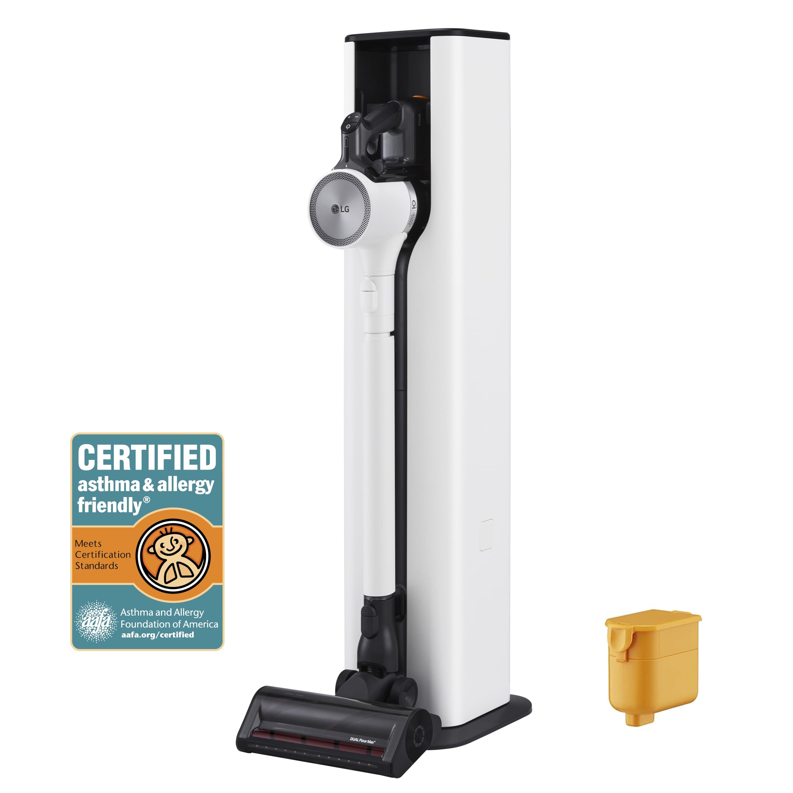 LG CordZero A931 Cordless Stick Vacuum Cleaner with Auto-Empty Base | 60 Min Runtime | Rechargeable Battery | Dual Floor Nozzle | Lightweight & Powerful for Carpets, Hardwood Floors & Pet Hair | Ideal for Home Cleaning, Pet Owners & Allergy Sufferers