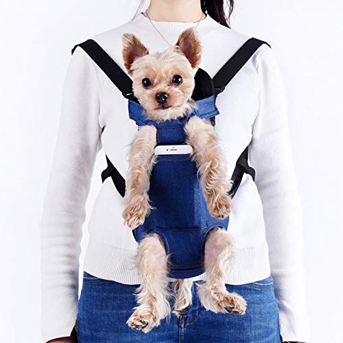 Portable Pet Carrier Backpack for Small Dogs & Cats - Breathable Travel Dog Bag with Shoulder Straps for Chihuahua, Puppies - Ideal for Hiking, Walking, Airplane Travel & Outdoor Adventures